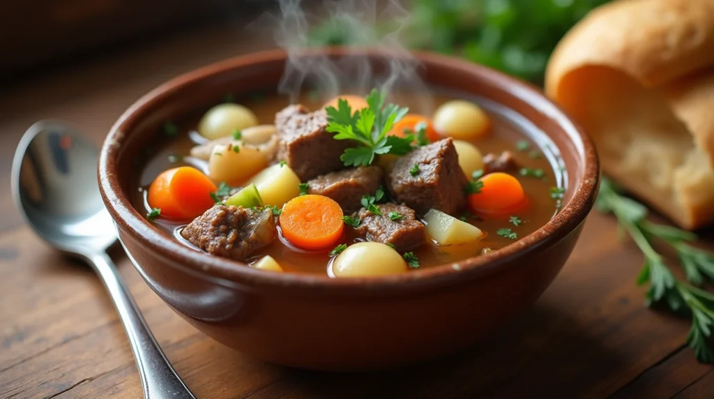 old fashioned vegetable beef soup recipe